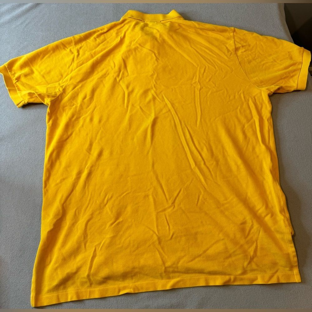 VintagePolo by Ralph Lauren polo shirt, yellow with royal blue horse Sz XXL mens - Picture 2 of 12